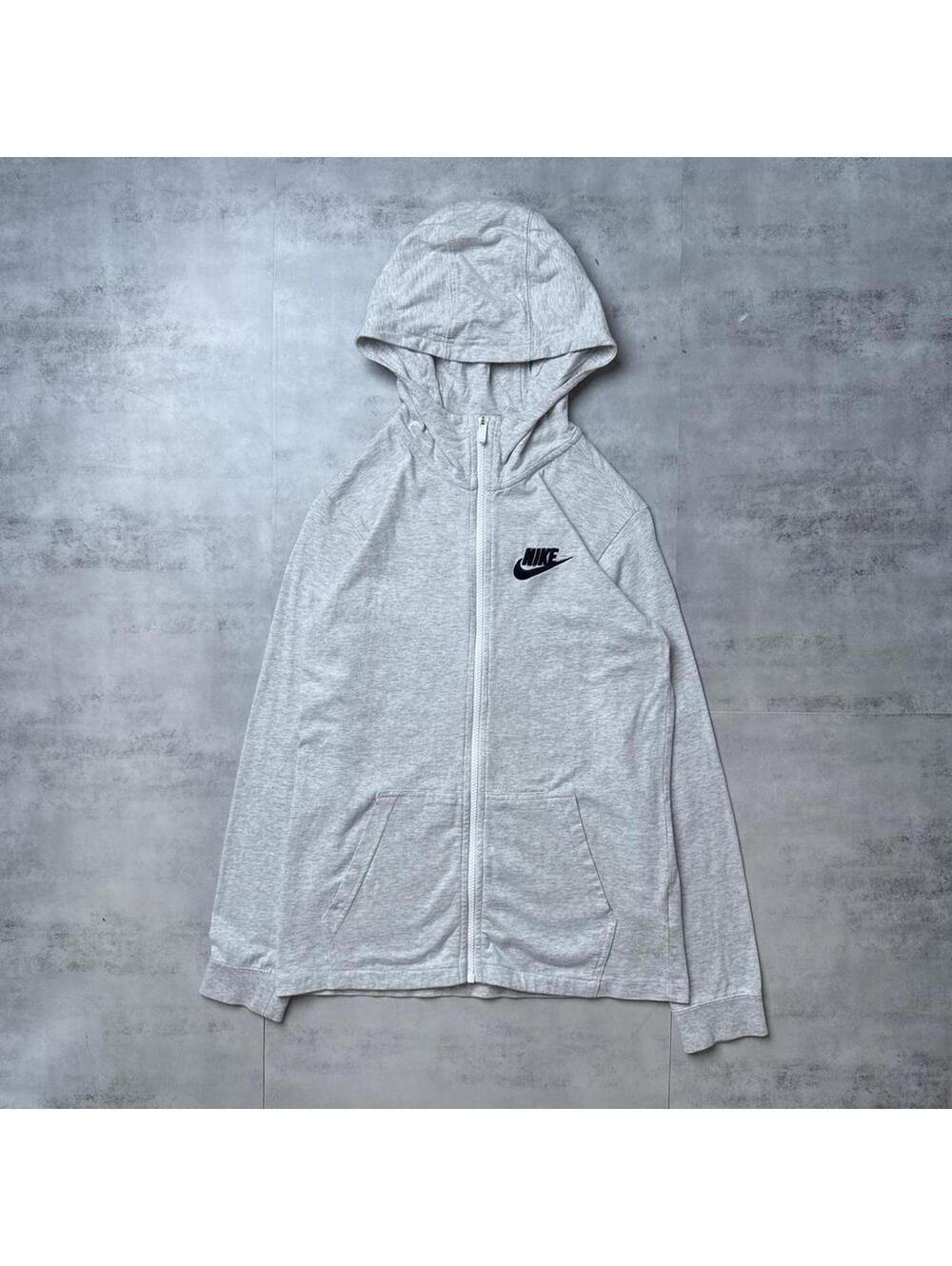 Y2K Nike 00s Gray Zip Up Hoodie Jacket